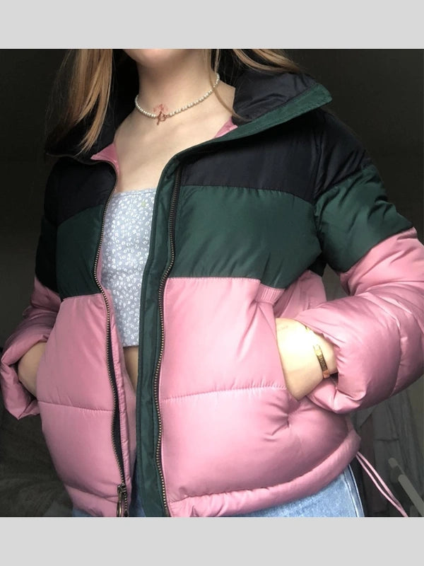 Hollister Colorblock Puffer Jacket