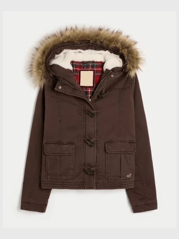 Hollister Vault Jacket Brown