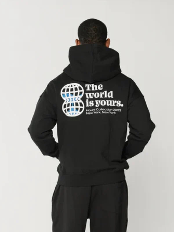 Hours The World is Yours Black Hoodie