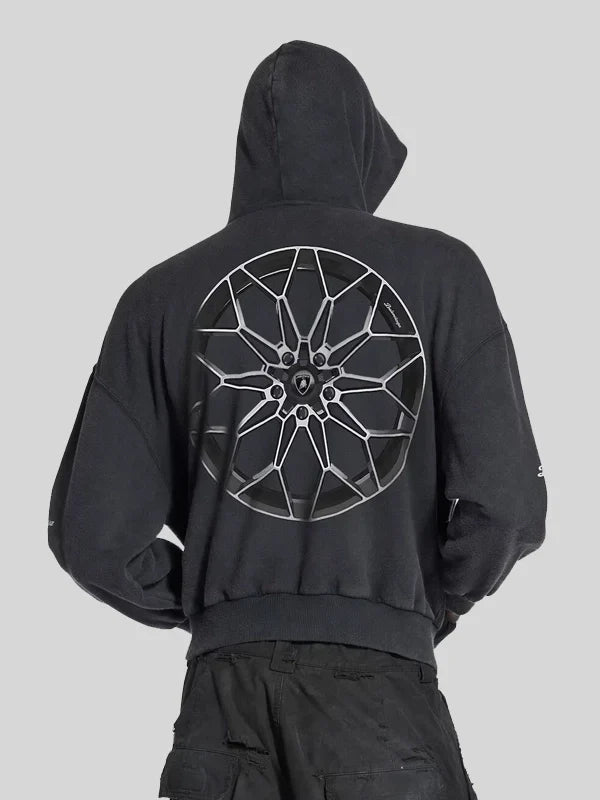 I Automobili Lamborghini Balenciaga Zip-up Hoodie