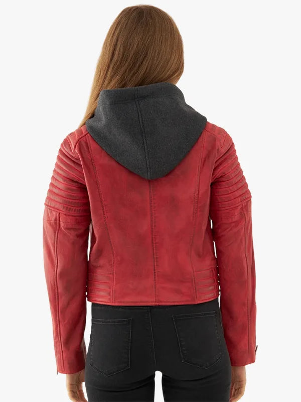 Inferno Whirl Men’s Distressed Leather Jacket