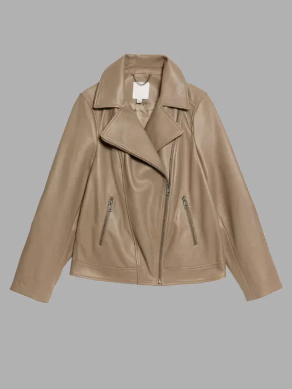 Jaeger Leather Jacket Brown