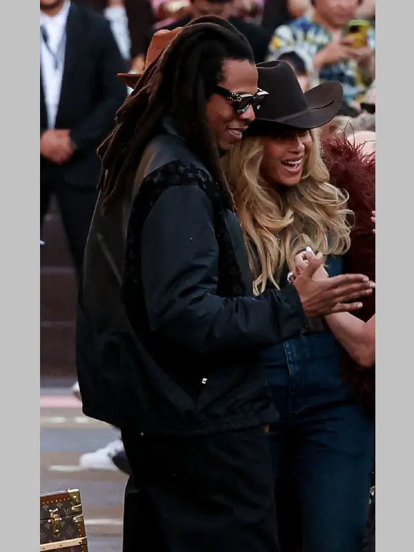 Jay-Z Black LV Jacket
