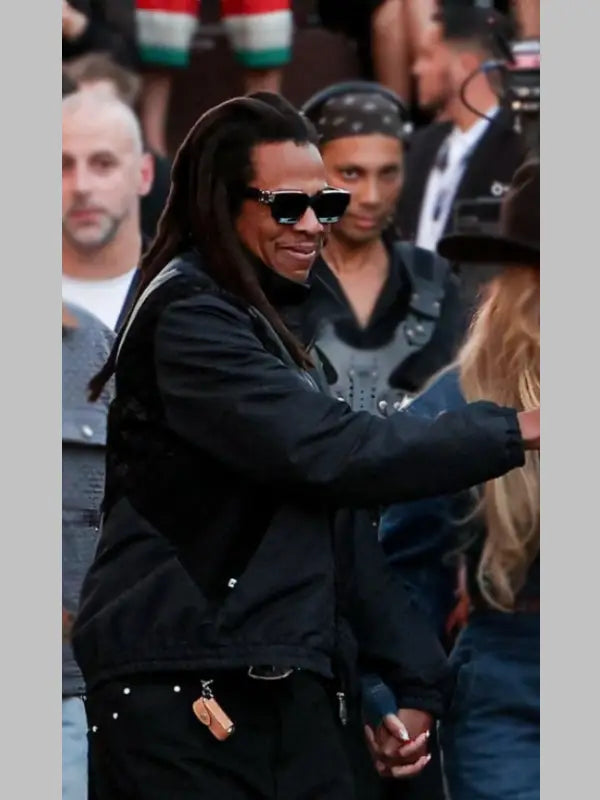 Jay-Z Louis Vuitton Leather Mix Jacket