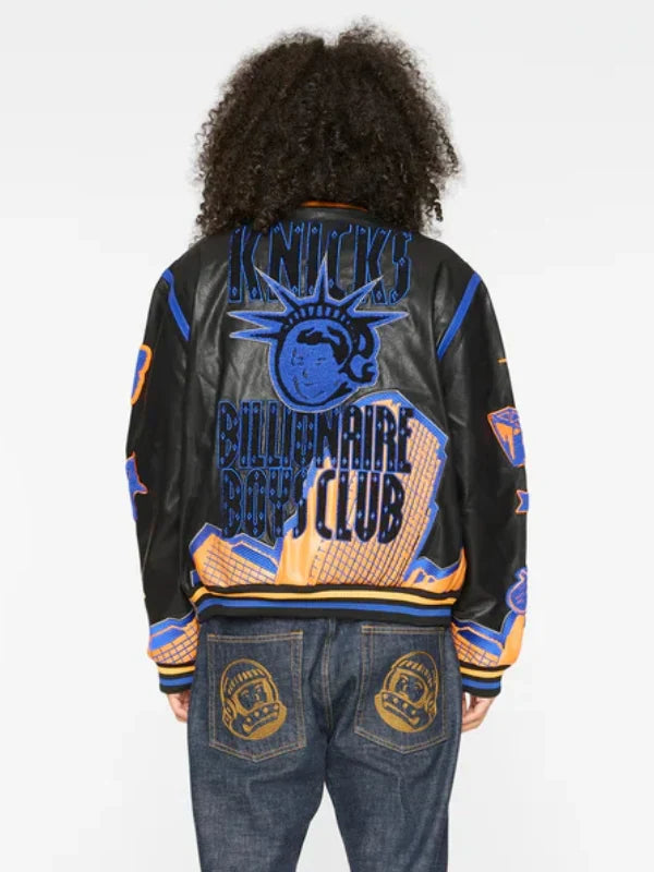Jeff Hamilton x BBC Knicks Varsity Jacket Black