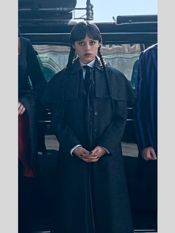 Jenna Ortega Coat Wednesday