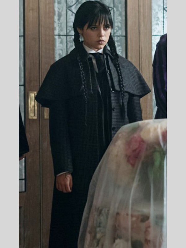 Jenna Ortega Wednesday Adams Coat