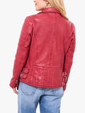 Joe Browns Quilted Biker Red Jacket