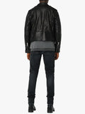John Elliott Black Moto Leather Jacket