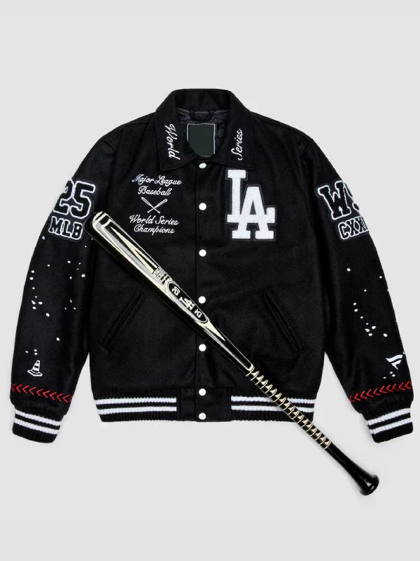 Joshua Vides Dodgers Jacket Black