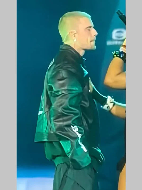 Justin Bieber Balenciaga x Lamborghini Leather Jacket
