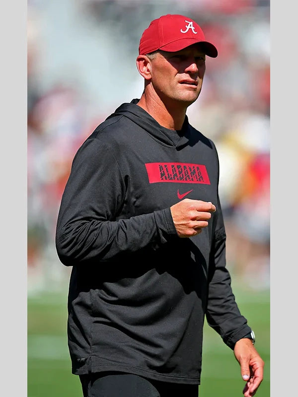 Kalen-Deboer-Black-Nike-Hoodie-Alabama