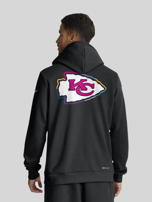 Kansas City Chiefs Nike Black 2025 Crucial Catch Hoodie