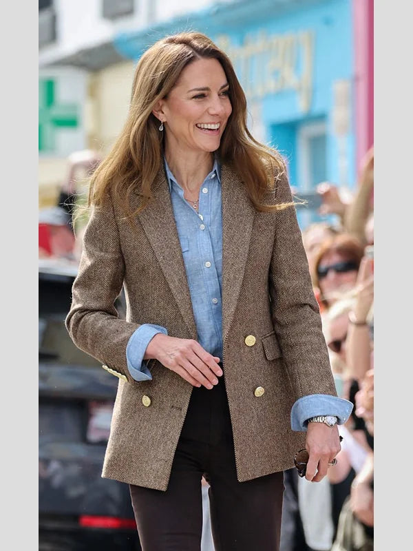 Kate Middleton Double Breasted Wool Blazer