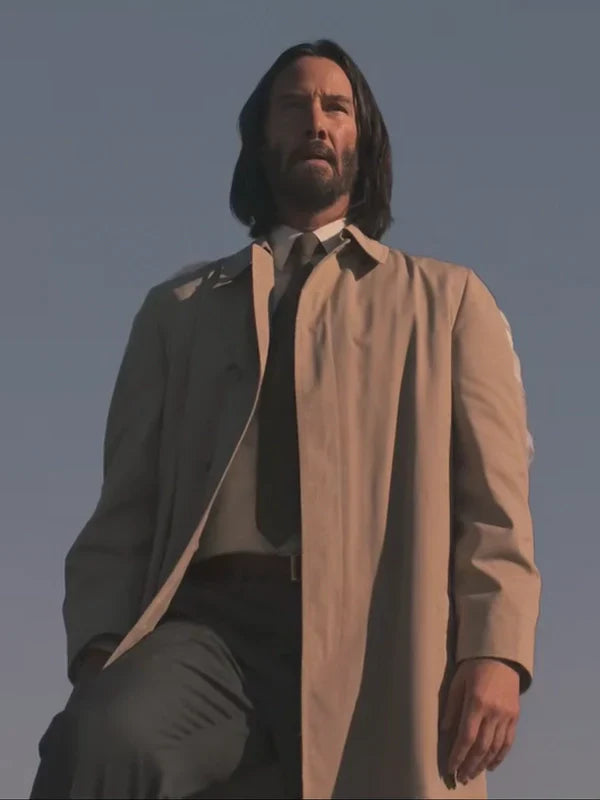 Keanu Reeves Good Fortune Cotton Beige Coat