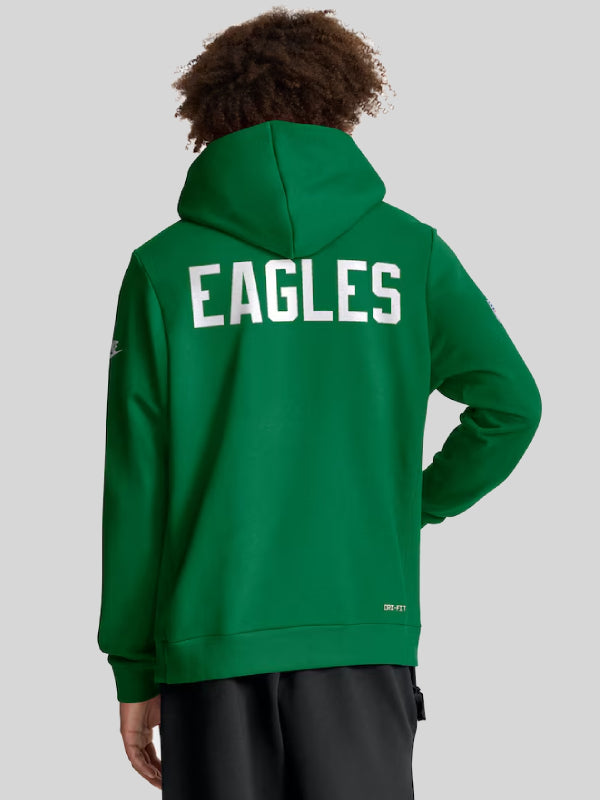 Kelly Green Philadelphia Eagles Nike Sideline Hoodie 2025