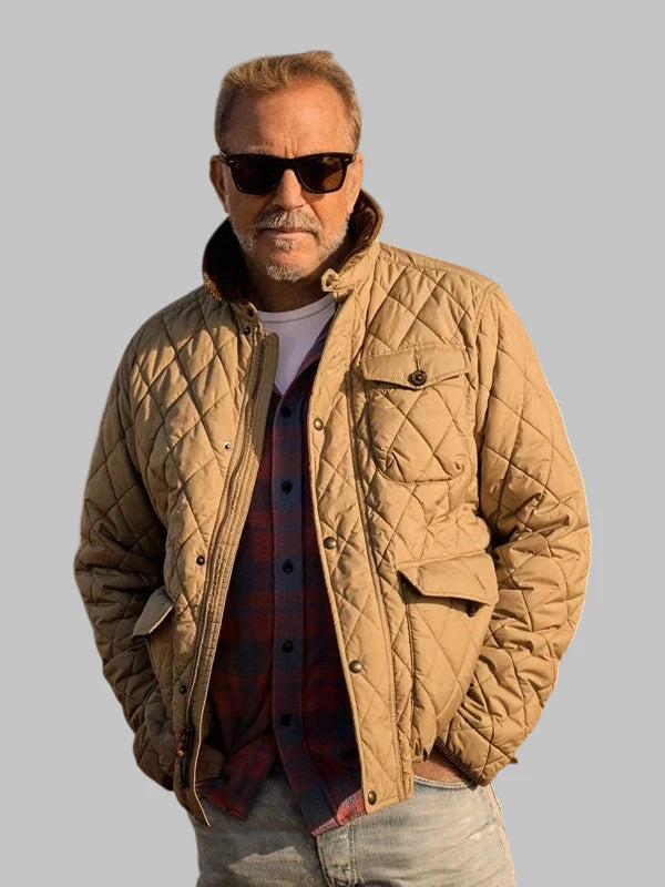 Kevin Costner's the West Quilted Jacket Beige