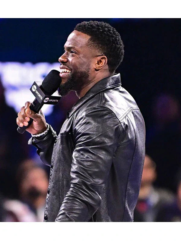 Kevin Hart 74th NBA All-Star Game Black Leather Jacket