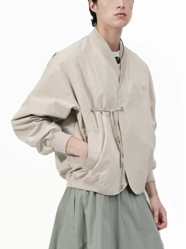 Kimono Bomber Beige Jacket