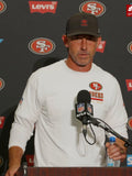 Kyle Shanahan Nike White 49ers Long Sleeves T-shirt