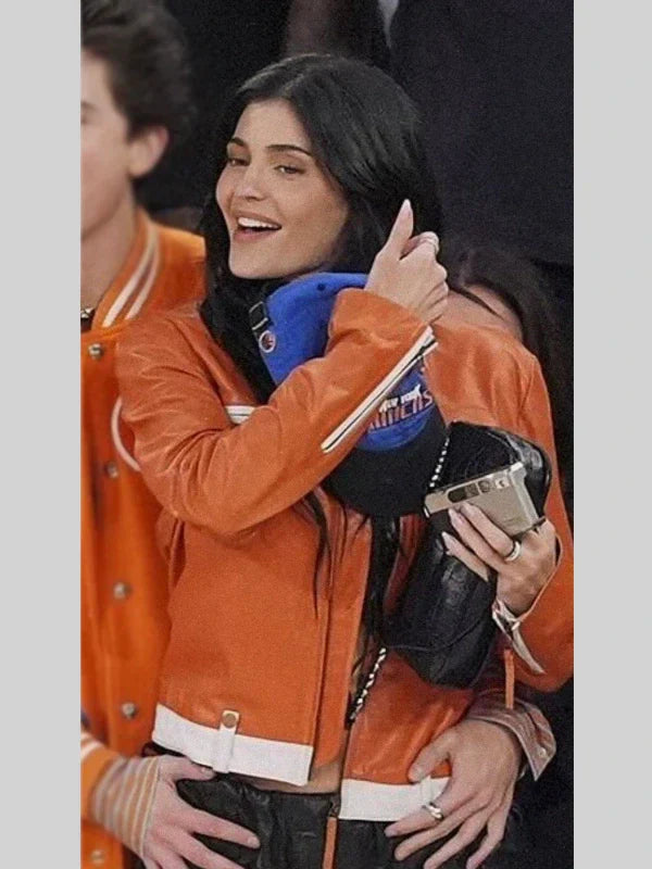 Kylie Jenner Orange Jacket