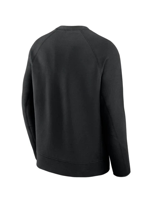 LA Dodgers Nike Black Tech Fleece Raglan Sweatshirt