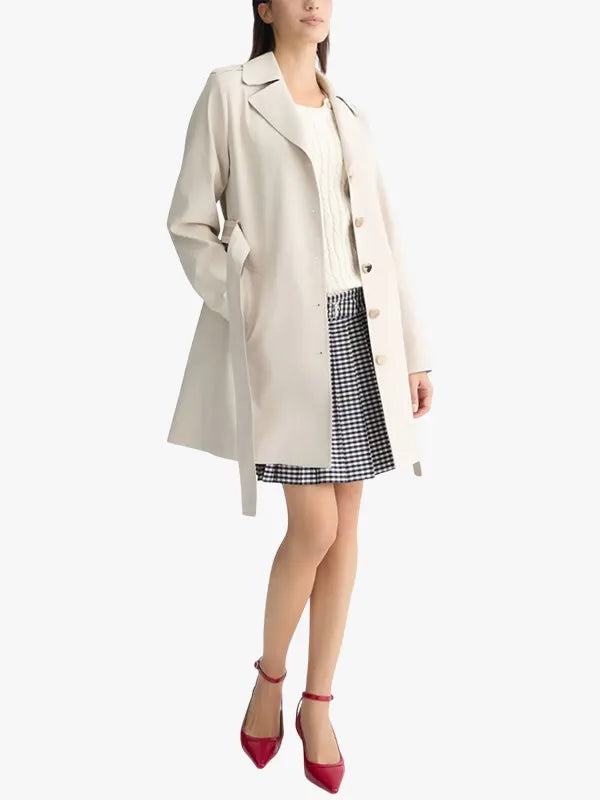 LIU JO belted Long trench coat
