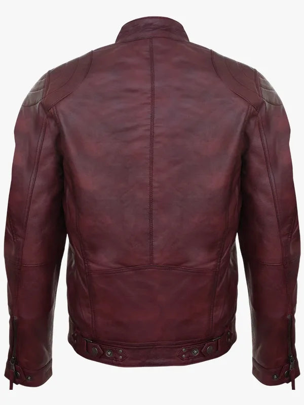 Leather Biker Vintage Zipped Men Jacket