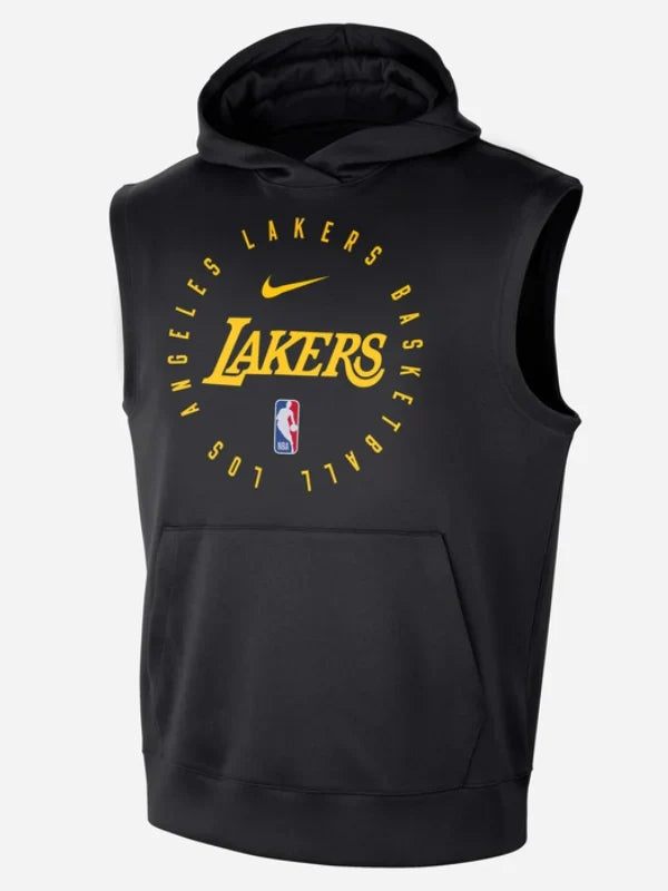 Lebron James Lakers Sleeveless Hoodie Black