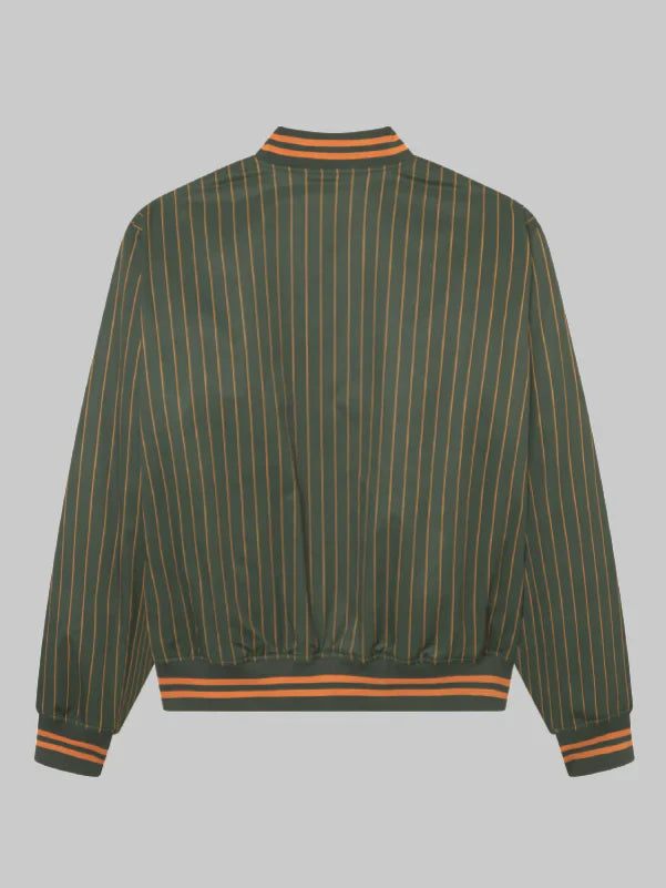 Les Deux Yale Green Pinstripes Varsity Jacket