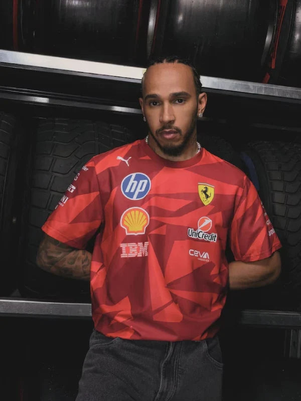 Lewis Hamilton Scuderia Ferrari Las Vegas Race T-Shirt 2025
