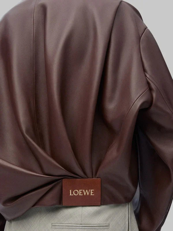 Loewe Leather Draped Jacket
