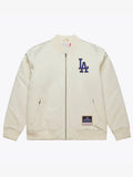 Los Angeles Dodgers 2025 World Series Champions Bomber Jacket Cream