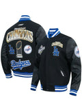 Los Angeles Dodgers 2025 World Series Championship Commemorative Varsity Jacket Black