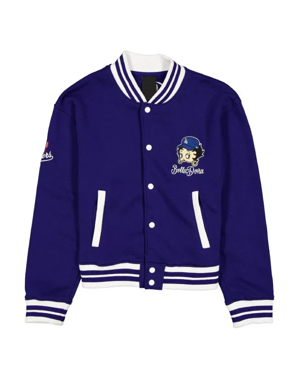 Los Angeles Dodgers Bella Dona x Betty Boop Jacket Blue