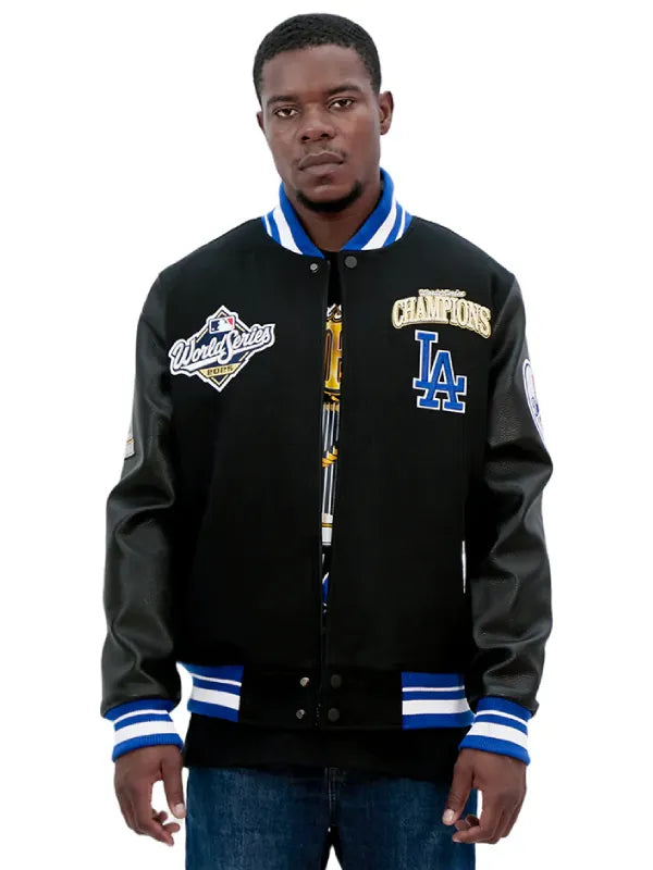 Los Angeles Dodgers MLB World Series 2025 Men's Rib Wool Varsity Jacket