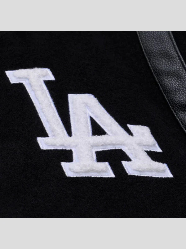 Los Angeles Dodgers Walk the Tunnel Black Varsity Jacket
