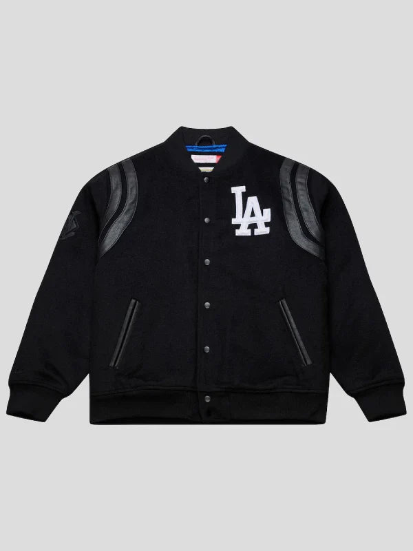 Los Angeles Dodgers Walk the Tunnel Varsity Jacket Black