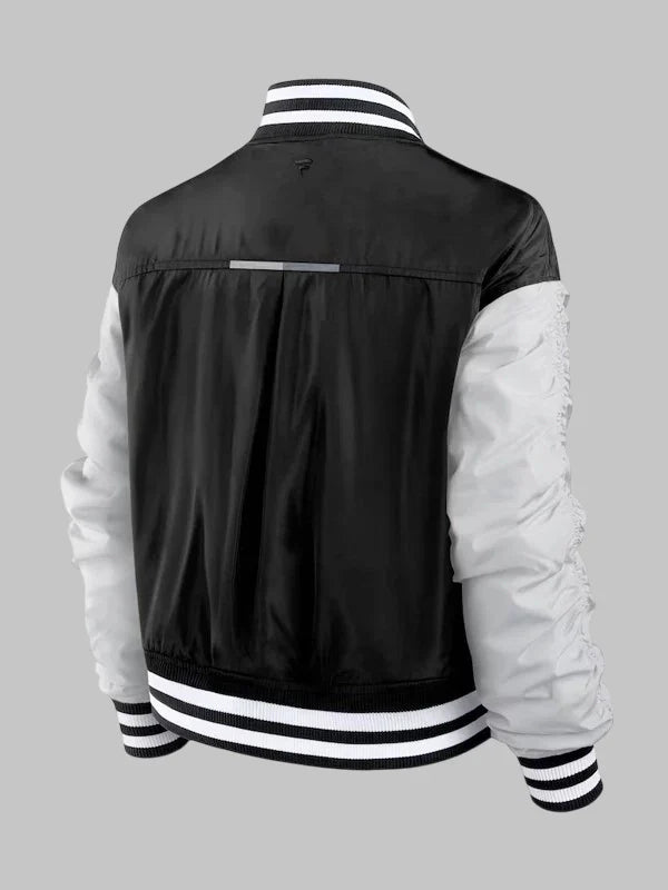 Los Angeles Dodgers Womens Elements Wave Varsity Jacket Black