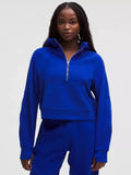 Lululemon Scuba Oversized Half-Zip Hoodie Blue