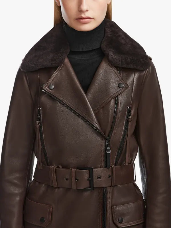 MIDWAY Leather Trench Coat