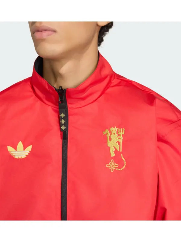 Manchester United Reversible Adidas Jacket Red