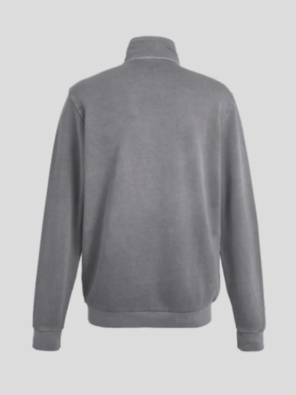 Manchester United x Adidas Terrace Icons Grey Quarter Zip Jacket Top