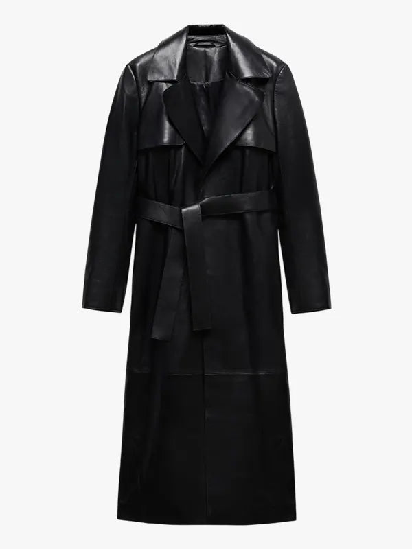 Mango Selection 100% leather trench coat
