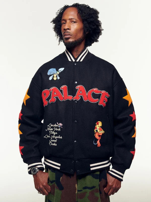Mark Bode Palace x Cheech Wizard Jacket Black