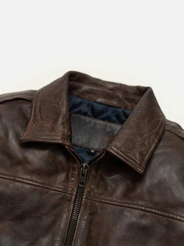 Maverick Leather Bomber Jacket