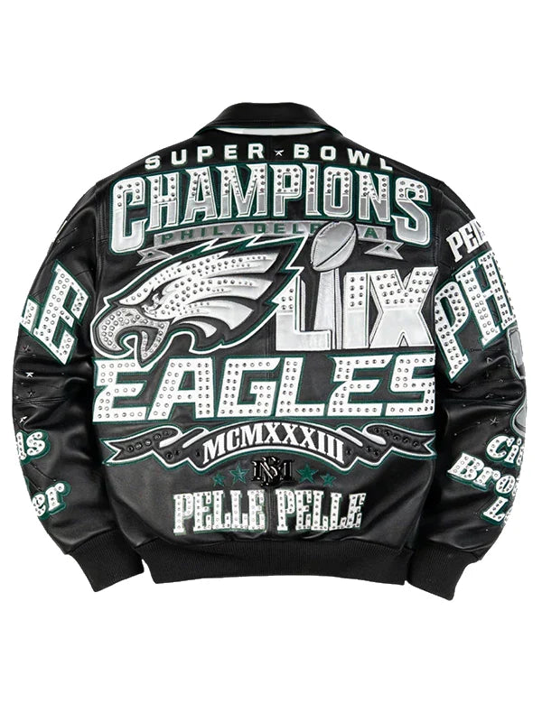 Meek_Mill_Pelle_Pelle_Eagles_Jacket Black