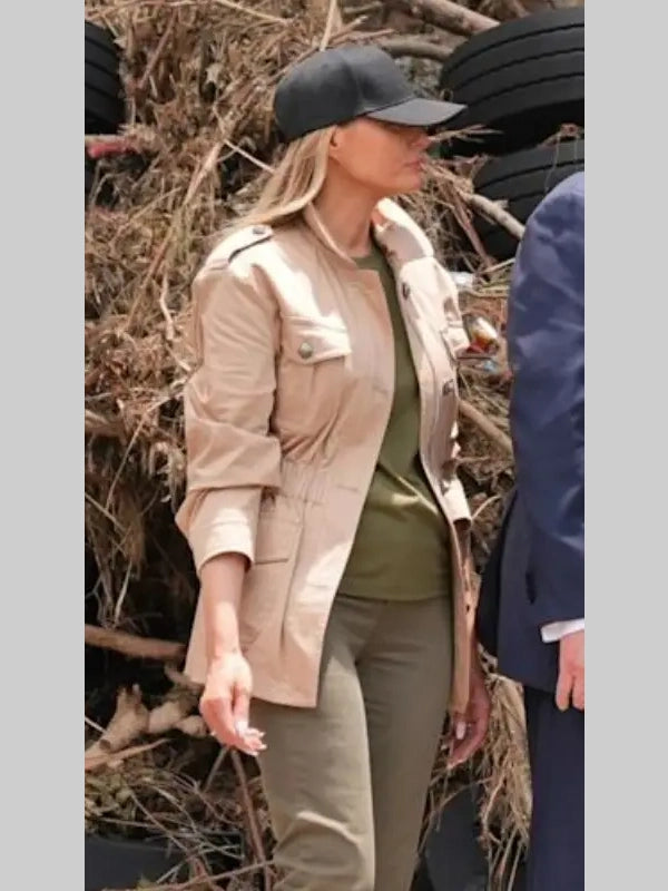 Melania Trump Cotton Jacket Beige