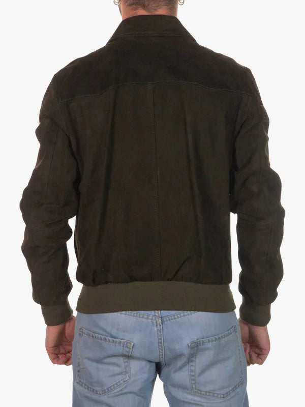Men Green U03 Bomber Shirt Style Jacket