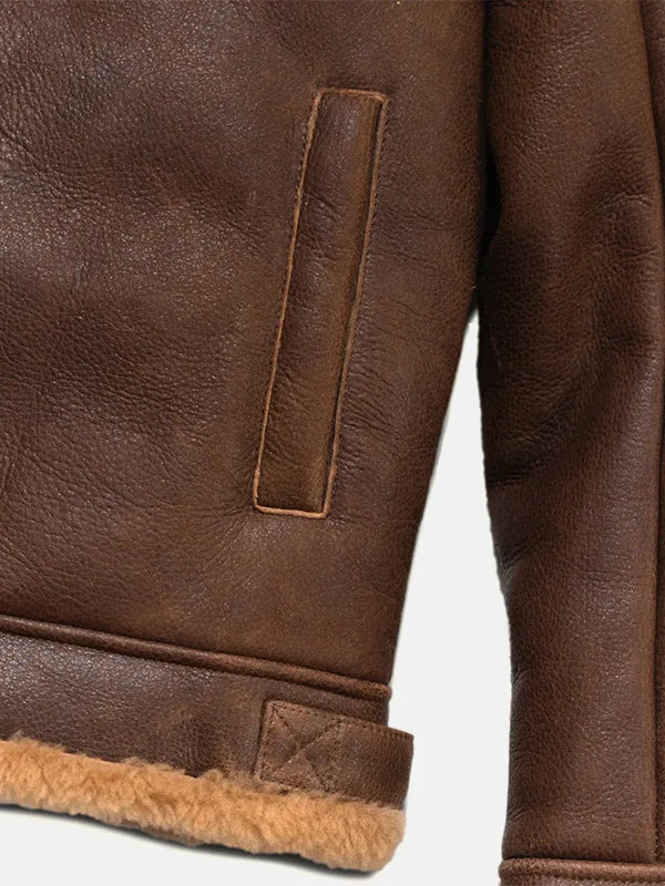 Men Leather Bomber Jacket